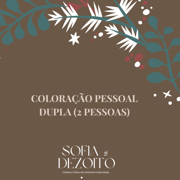VOUCHER NATAL | AnÃ¡lise de ColoraÃ§Ã£o Pessoal DUPLA (2 pax)