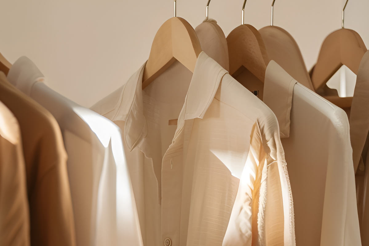 Imagem de um closet bege, o que aconteceu as cores?